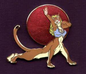 Goldfur cloisonne pin