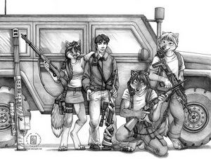 Photo of Hannah, Fusatani, Wakan and Cloud