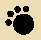 black pawprint