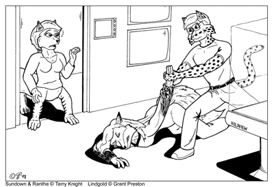 [Lindgold tangles with Ranthe]